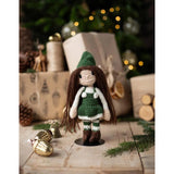 TOFT Crochet Kit - Elfie Doll Green - Project Image