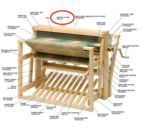 Schacht Standard Loom 4 Harness Later Kit