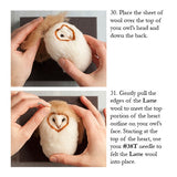 Felted Barn Owl Kit - INstructions