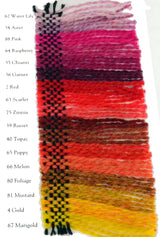 Harrisville Wool Yarn Color Card - Reds