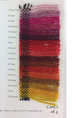 Harrisville Shetland Wool Yarn Color Card 1/4
