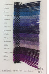 Harrisville Shetland Wool Yarn Color Card 3/4