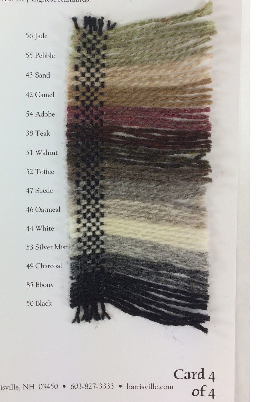 Harrisville Shetland Wool Yarn Color Card 4/4
