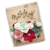 Felt Flower Craft Kit - Holly Jolly Poinsettia - Display