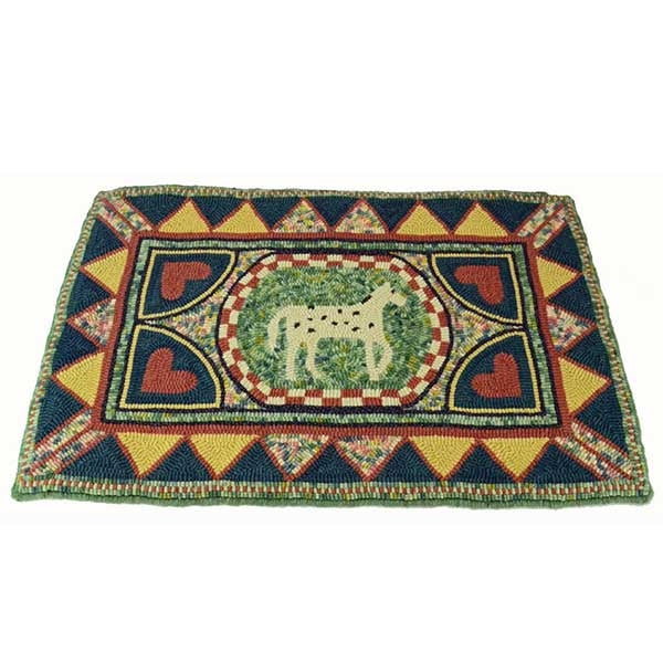 Weaving Shaker Rugs Rug Hooking Pattern - Shaker Horse and Hearts - 21