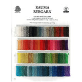 Rauma Ryegarn Norwegian Rug Yarn Color Card