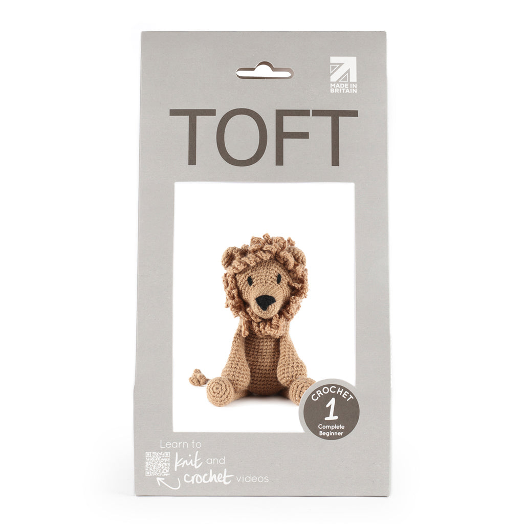 TOFT Crochet Kit - Rufus the Lion - Packaging