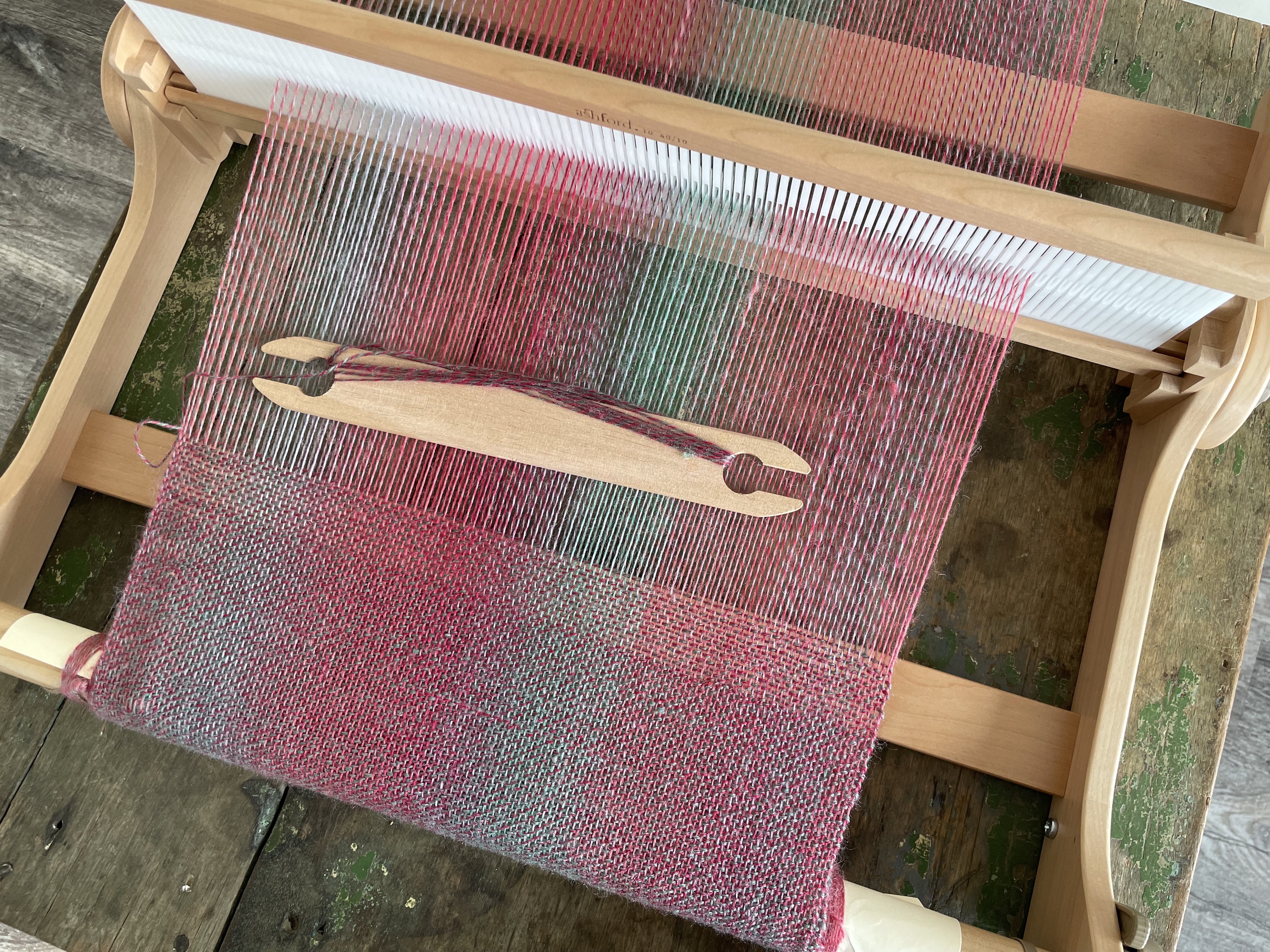 Rigid Heddle Watercolor Scarf Project