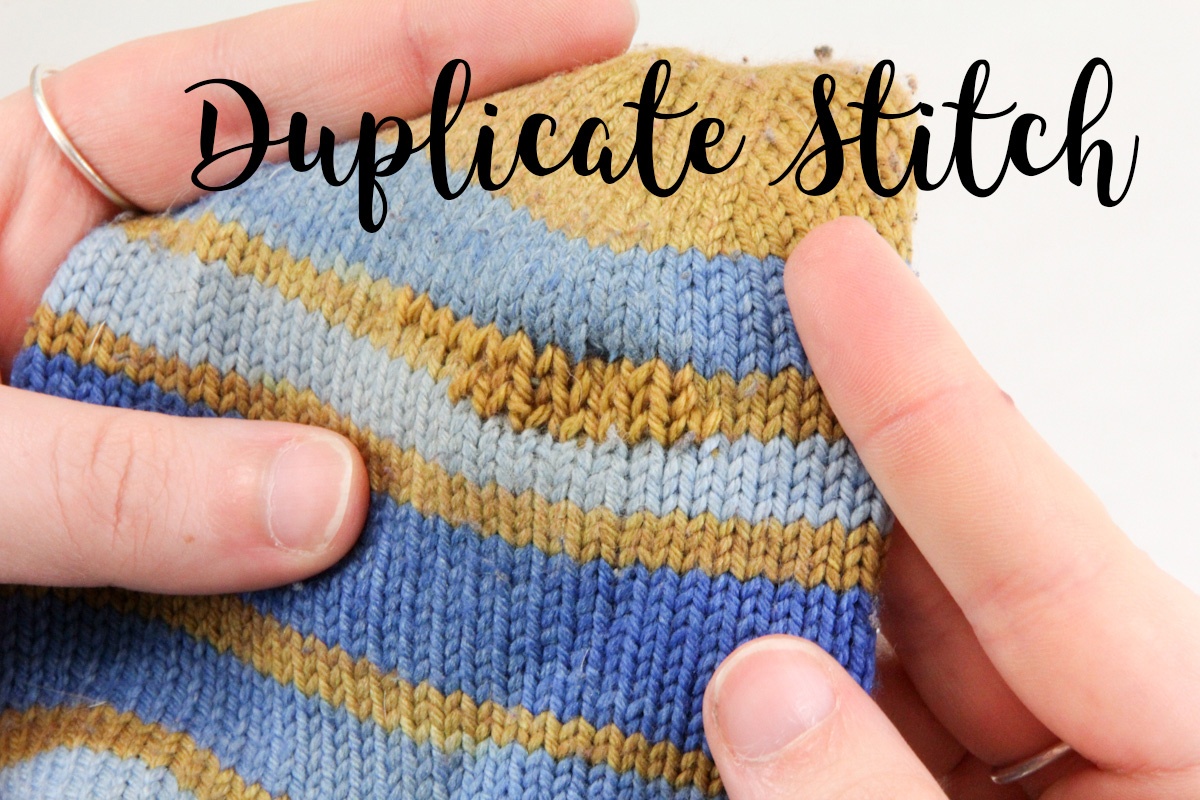 How to use Duplicate Stitch to Darn Socks