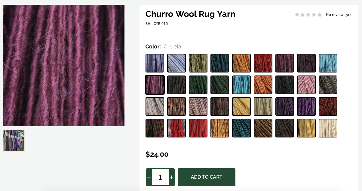 Churro Wool Rug Yarn