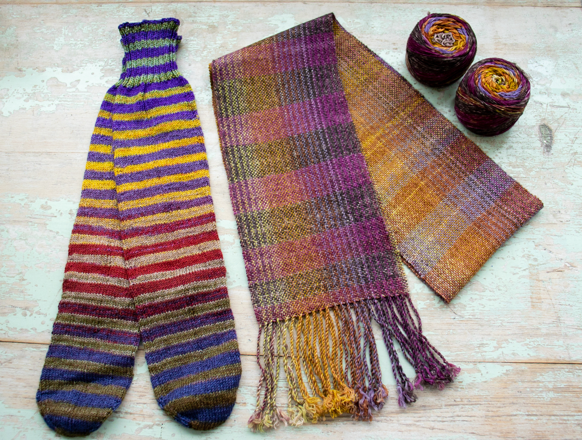 Self Striping Scarf Project - The Woolery