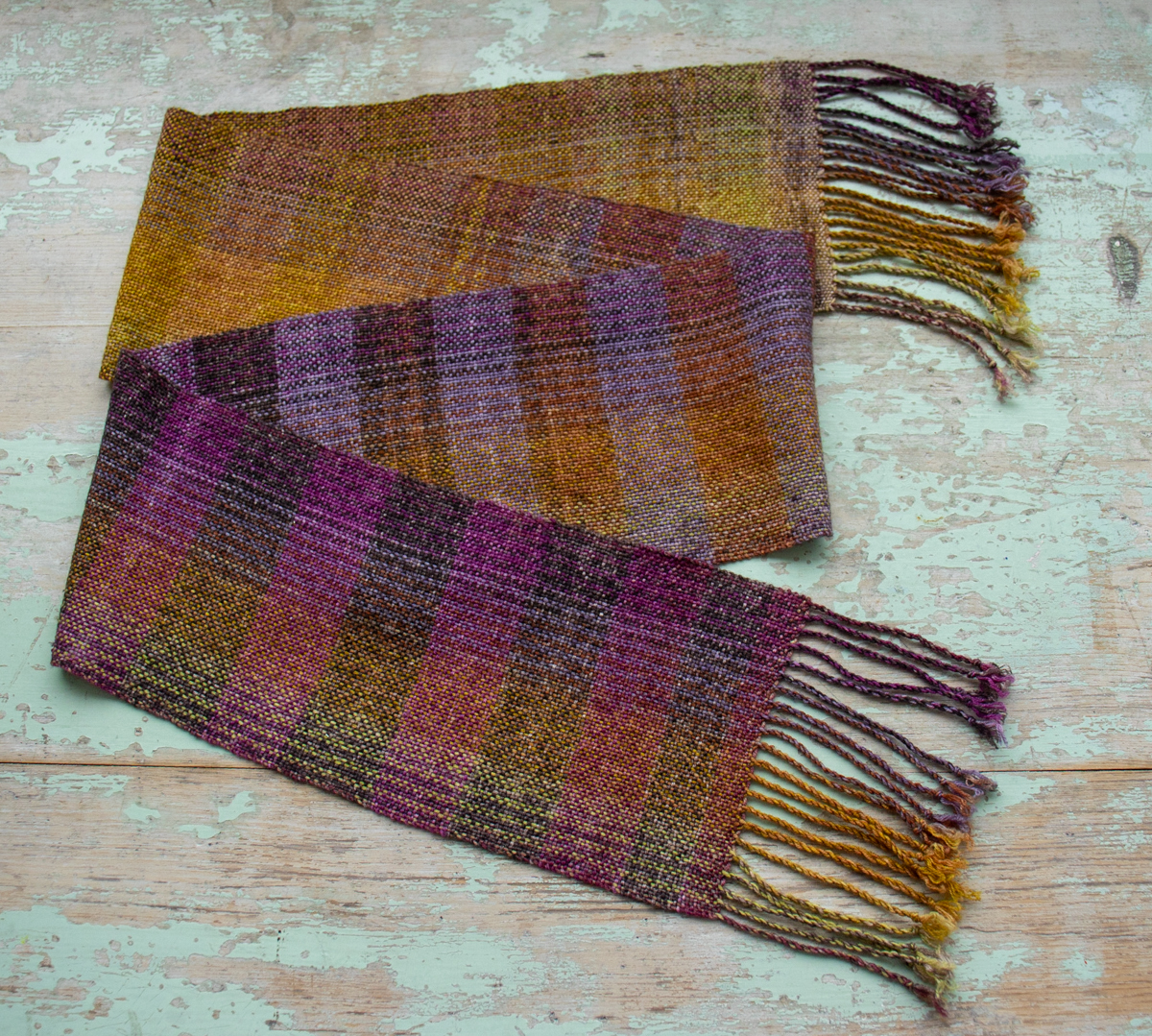 Self Striping Scarf Project - The Woolery