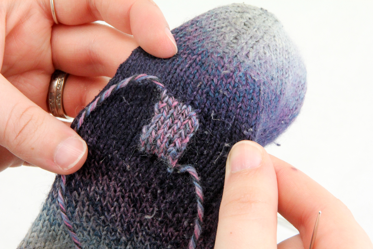 How to Mend Socks, Part Two: Stocking Darning - Digits & Threads